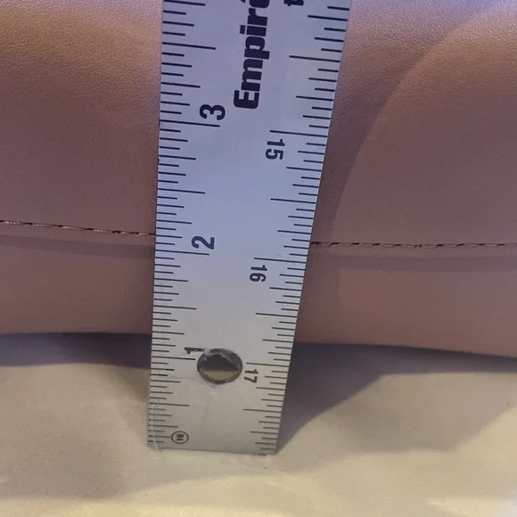 Samara Anthropologie Blush Color X body EUC, Vegan Leather gold button closure! - Picture 10 of 14